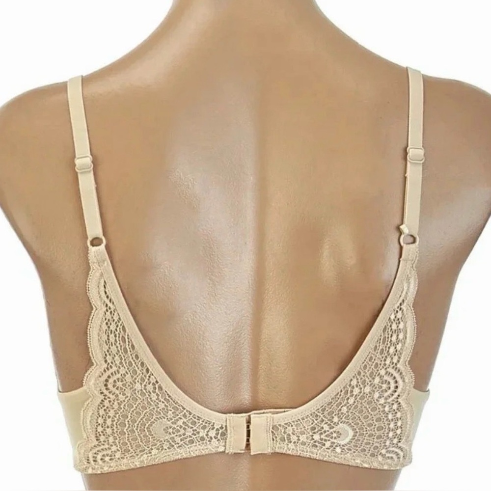 Maidenform Lacy Demi Coverage Push-Up UW Multi-Way Bra Nude NWT 36A - Picture 6 of 14
